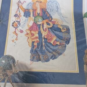 Bucilla Celestial Angel Counted Cross Stitch Kit Sun and Moon #41118